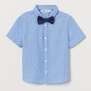 H&M Toddler Bow Tie Dress Shirt